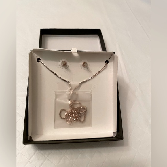 ⬇️27⬇️$21 Brown evening clutch Purse with flower 🌺 blossoms. NWOT necklace set - Picture 9 of 9